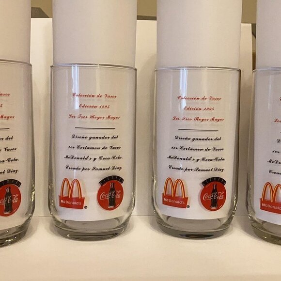 Los Tres Reyes Magos/3 Kings MELCHOR McDonald's & Coca Cola Vaso/Glass VINTAGE - Picture 6 of 6